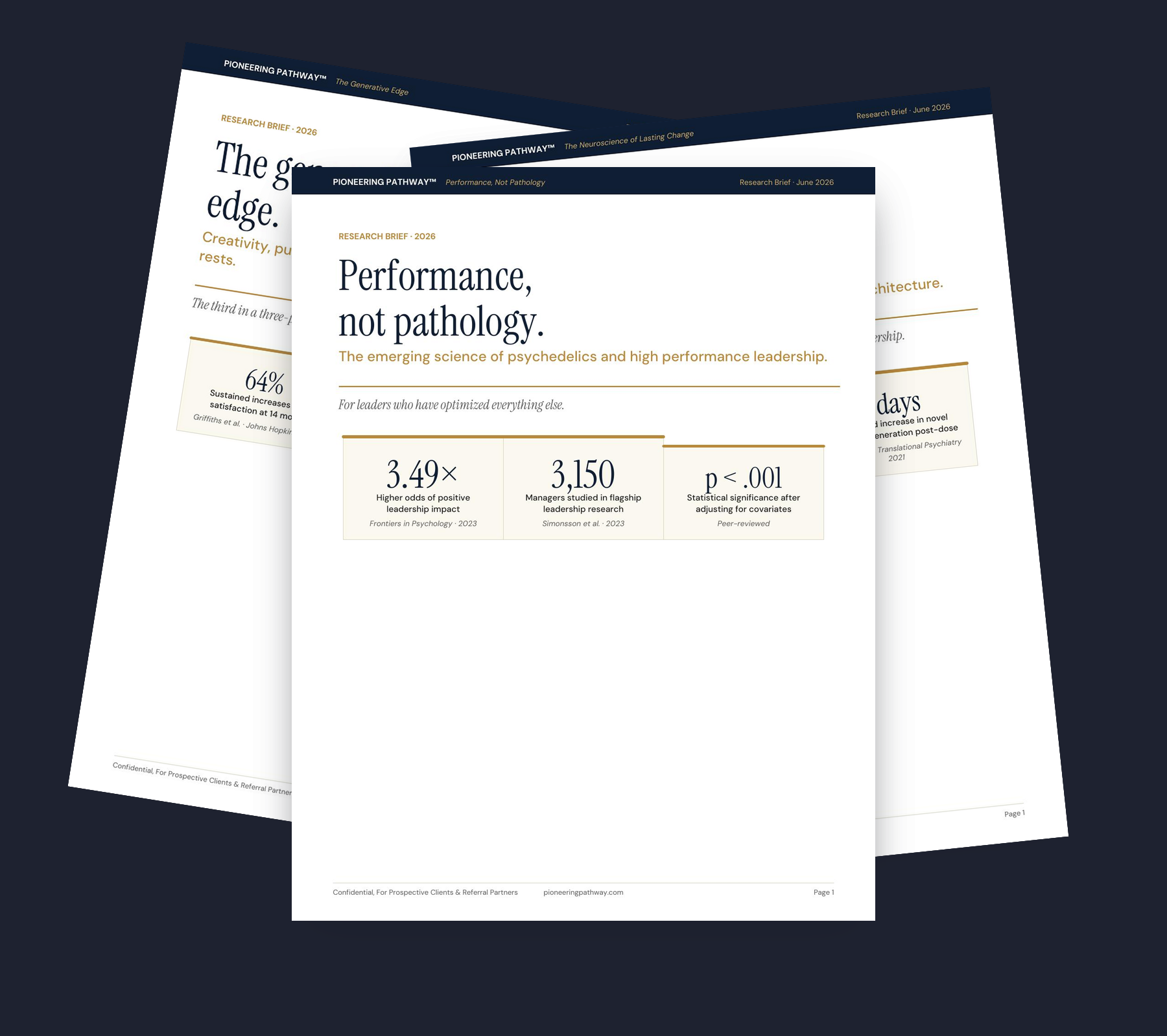 Pioneering Pathway research series covers
